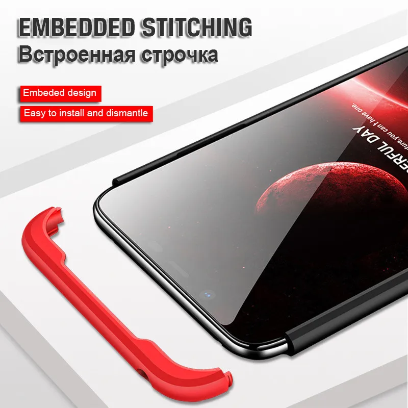 3 в 1 360 Жесткий Роскошный чехол для Nokia 7 6,1 Plus противоударный матовый пластиковый закаленное стекло Полный Чехол для Nokia 8,1 X6 X7