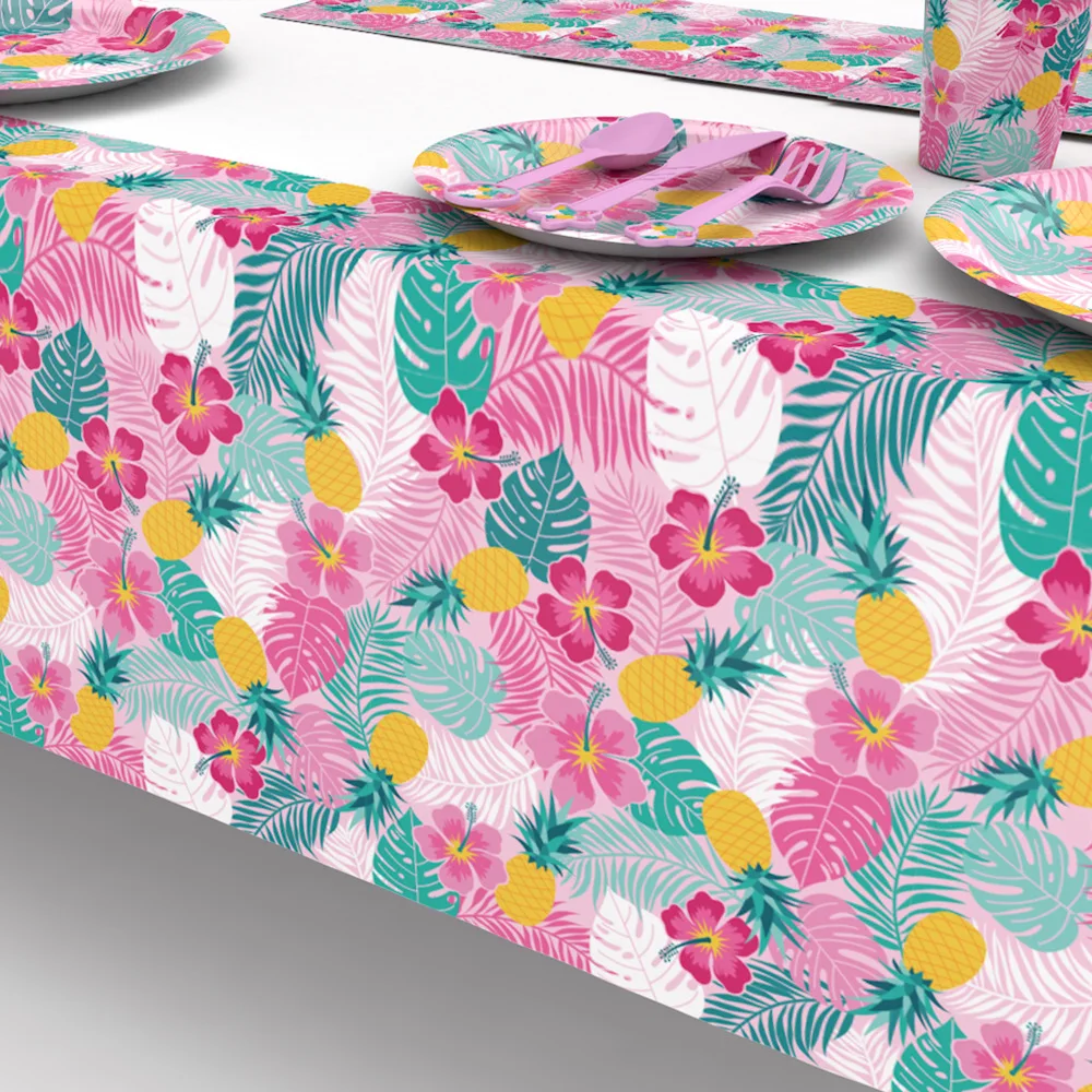 Гавайи одноразовой посуды в гавайском стиле ананаса вечерние Тропический