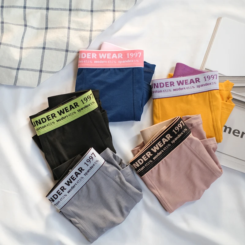 

3 Pieces Mens Panties Men Boxer Shorts Fashion Male Solid Color Men Underwear Boxers Cotton Modal Breathable Underpants 2020 New