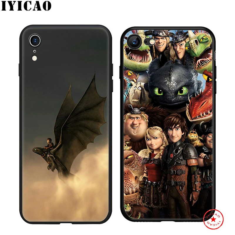 IYICAO How To Train Your Dragon Soft Phone Case for iPhone 11 Pro XR X XS Max 6 6S 7 8 Plus 5 5S SE Silicone TPU |