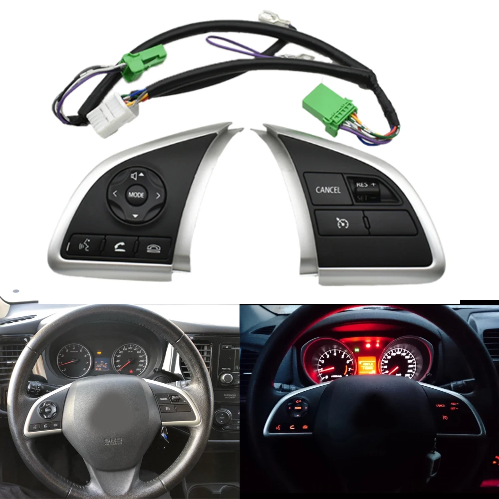 Steering Wheel Audio Volume Cruise Control Switch Button with Cable For Mitsubishi ASX 2013 2014 2016 Space Star 2013-2015 | Автомобили и