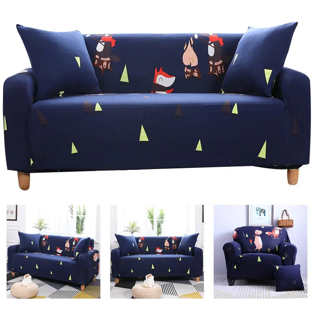 

European Sofa Cover Cartoon Pattern Four Seasons Elastic Couch Covers Cubre Funda Sofa Washable Copridivano Slipcover For Living