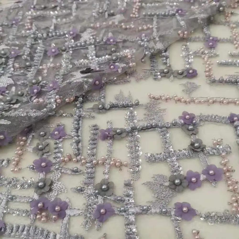 Новые цветные наклейки вышитая бисером высокое качество французская сетка