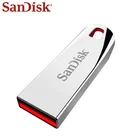 Флеш-накопитель USB SanDisk, классный металлический флэш-накопитель 128 ГБ, 64 ГБ, 32 ГБ, USB 2,0 U-диск, карта памяти USB для ПК, планшетов, мобильный телефон