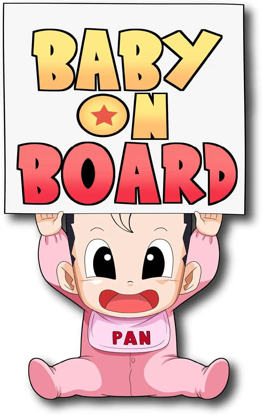 15 см супер милый аниме мяч малыш на борту Наклейка Виниловая наклейка для