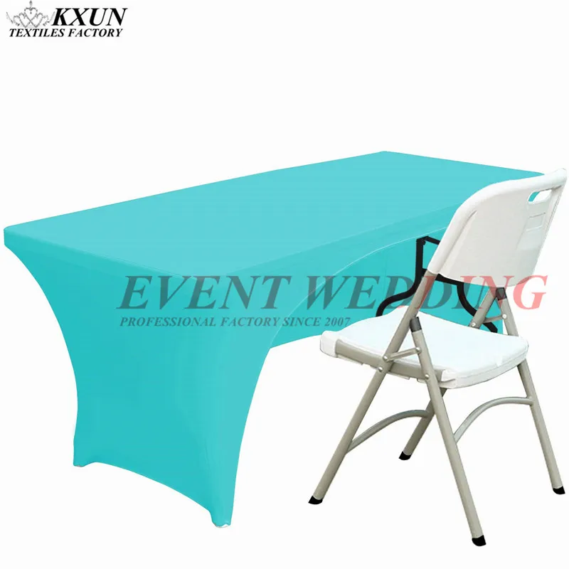 tiffany Арочный Прямоугольник Чехол для стола из спандекса ткань стрейч скатерть для украшения свадебного мероприятия - Цвет: tiffany