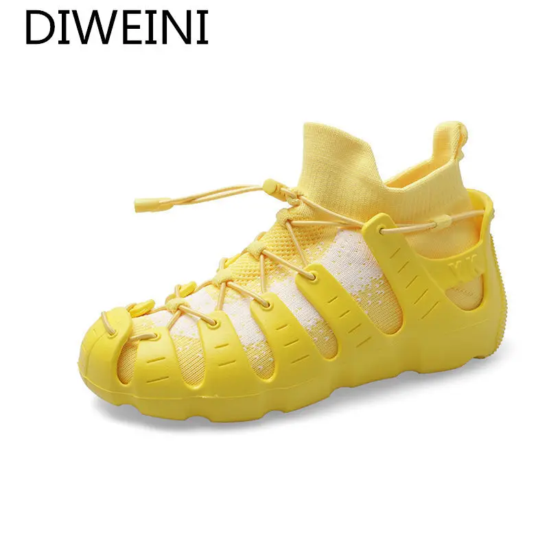 

Fashion Women's Shoes Comfortable Breathable Fly Woven Mesh Casual Shoes Spring Women's Lace-up Non-slip Wear-resistant Sneakers