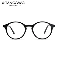 tangowo tr90 glasses frame women retro round prescription eyeglasses 2020 design fashion men black optical myopia eyewear cp1007