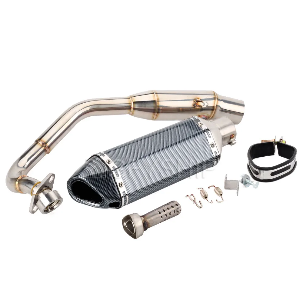 F Для Honda FORZA 300 250 FORZA FORZA 300 FORZA 250 FORZA300 NSS300 Escape Slip-on мотоциклетный глушитель с соединительной трубой - Цвет: F