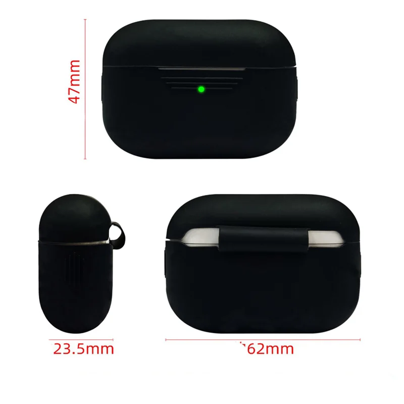 Однотонные чехлы для наушников Apple AirPods Pro новый мягкий силиконовый чехол