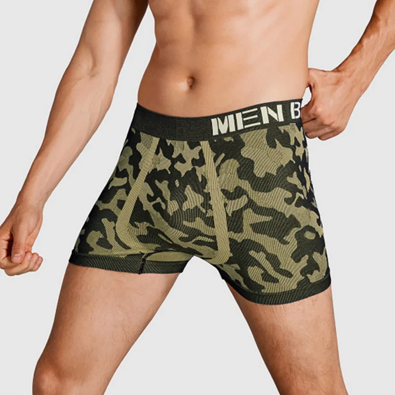 

Men Underwear Boxer Shorts Sexy Camouflage Men's Underwear Boxers Panties Seamless Lingerie Underpants Underwear Bikini Men 2021