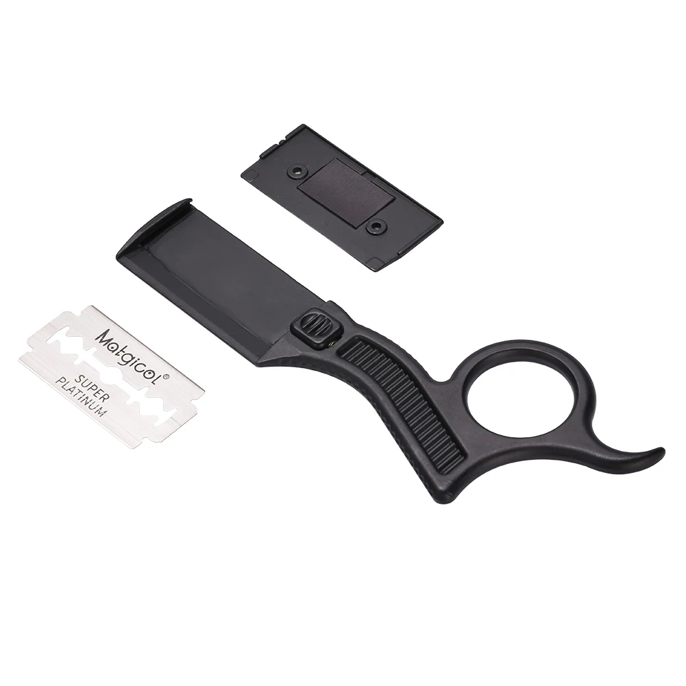 Мужские инструменты для бритья ручная бритва триммер бороды прямые лезвия из