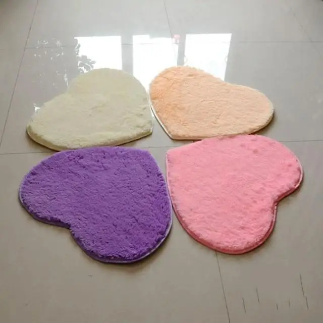 Нескользкие ковры в форме сердца для спальни коврик ванной 40x30 см | Дом и сад