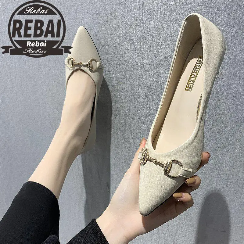 

Female Pumps Thin Heels Solid High Quality Classics Black Beige Shoes Women Pointed Toe Zapatos De Mujer 2021 Plataforma 35-39