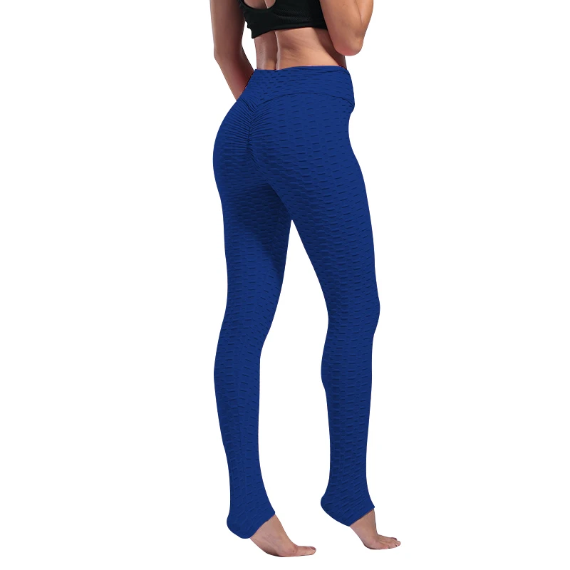 navy Женские леггинсы, антицеллюлитные, сексуальные, высокая талия, подтягивающие, обтягивающие штаны, обтягивающие, для тренировки, фитнеса - Цвет: navy