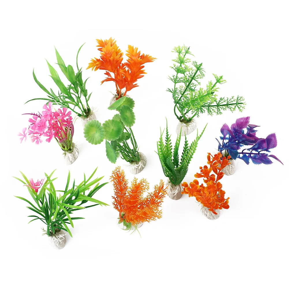 Аквариум с травой орнамент Искусственный искусственные растения для