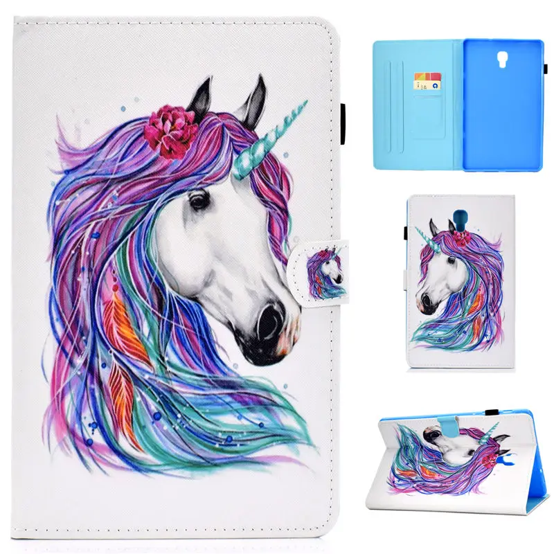 SM-T590 чехол для Samsung Galaxy Tab A A2 10," T590 T595 T597 SM-T595 Smart Cover Funda мультяшный Кот флип-чехол+ подарок