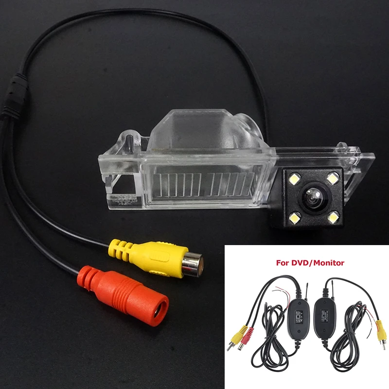 Беспроводная Автомобильная камера заднего вида с 4 светодиодами для парковки