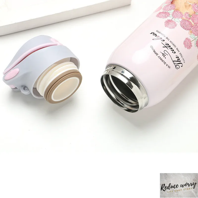 Термос с двойными стенками бутылка для воды соломой 304 нержавеющая сталь