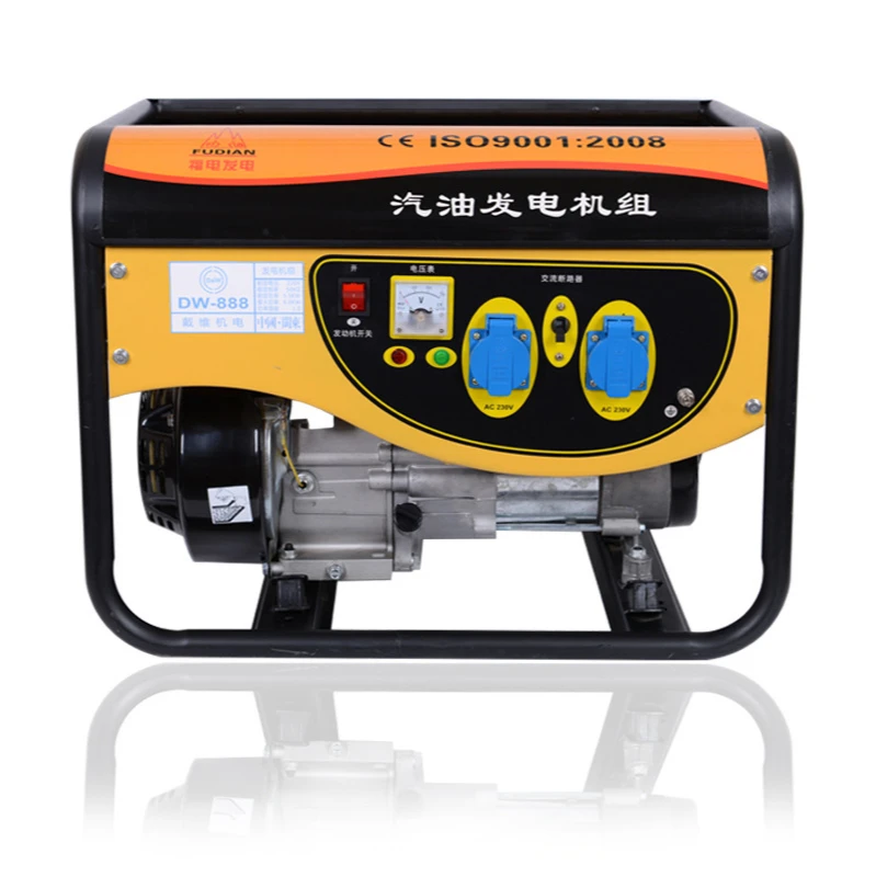 

More fuel generator household small single-phase 220 v 5.5 KW three-phase 380 v mini outdoor (hand)