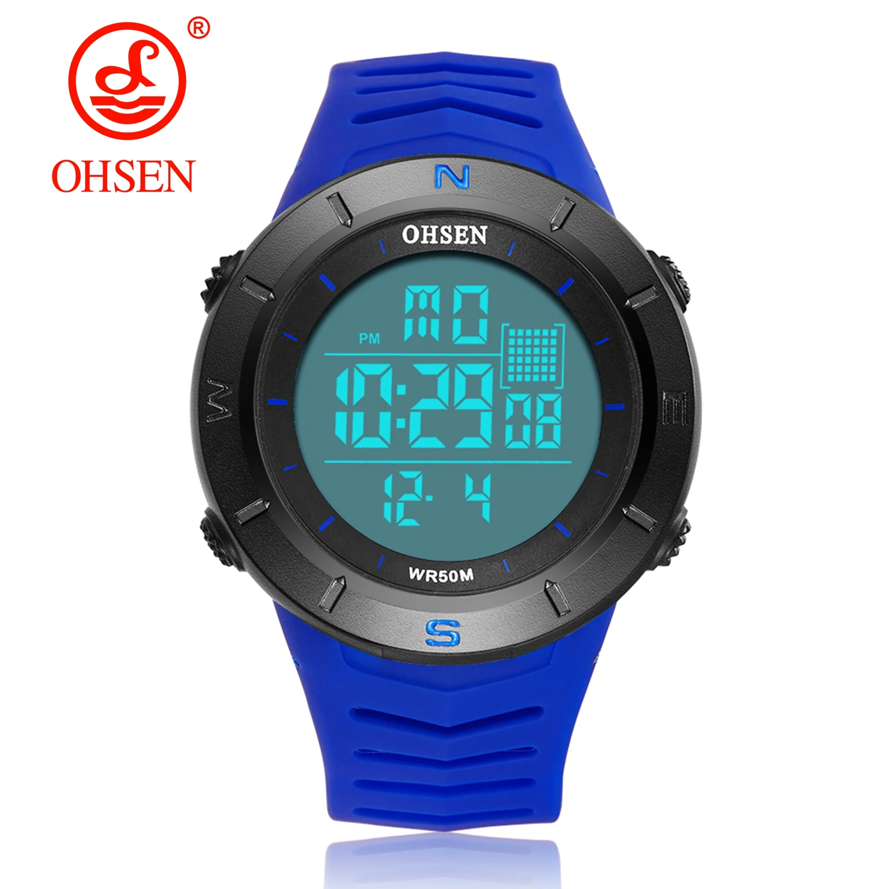 Цифровые ЖК-мужские часы reloj hombre Военный Зеленый Водонепроницаемый Открытый Бег наручные часы, силиконовый браслет часы мужские подарки для мальчиков