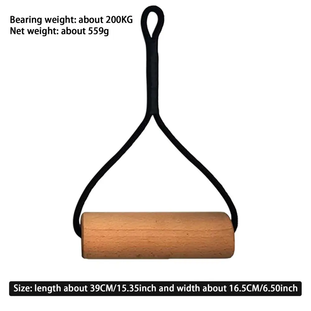 

Wooden Gymnastic Rings Pull Up GYM Ring For Home Fitness Strength Training. 39cm*16.5cm Adjustable Straps For Optional