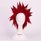 Парики для косплея My Boku no Hero Academia Eijirou Kirishima Eijiro, короткие красные термостойкие синтетические волосы + парик