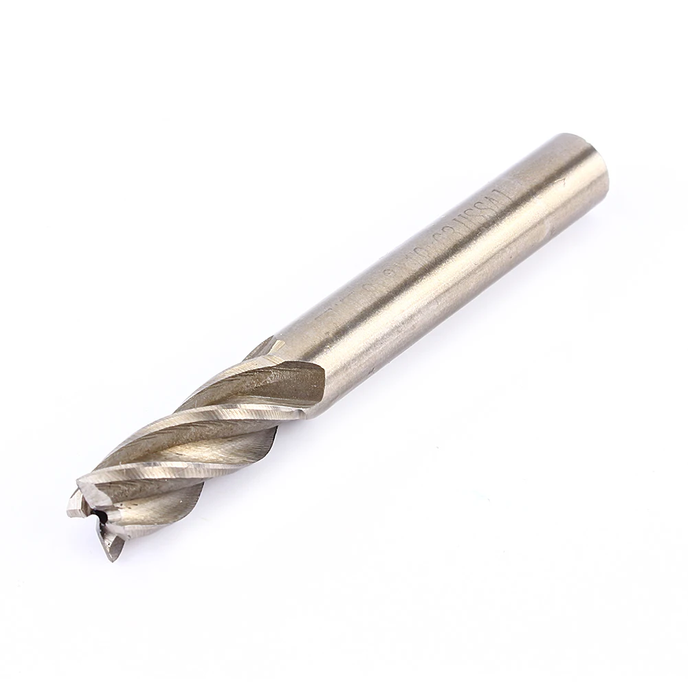 

High Quality 4mm-12mm HSS CNC Straight Shank 4 Flute End Mill Cutter Drill Bit