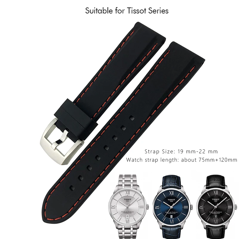

20/21/22/23/24mm Rubber Silicone Watch Band for Tissot Omega SEIKO skx Hamilton Tag heuer IWC HydroConques Watch Strap Bracelet