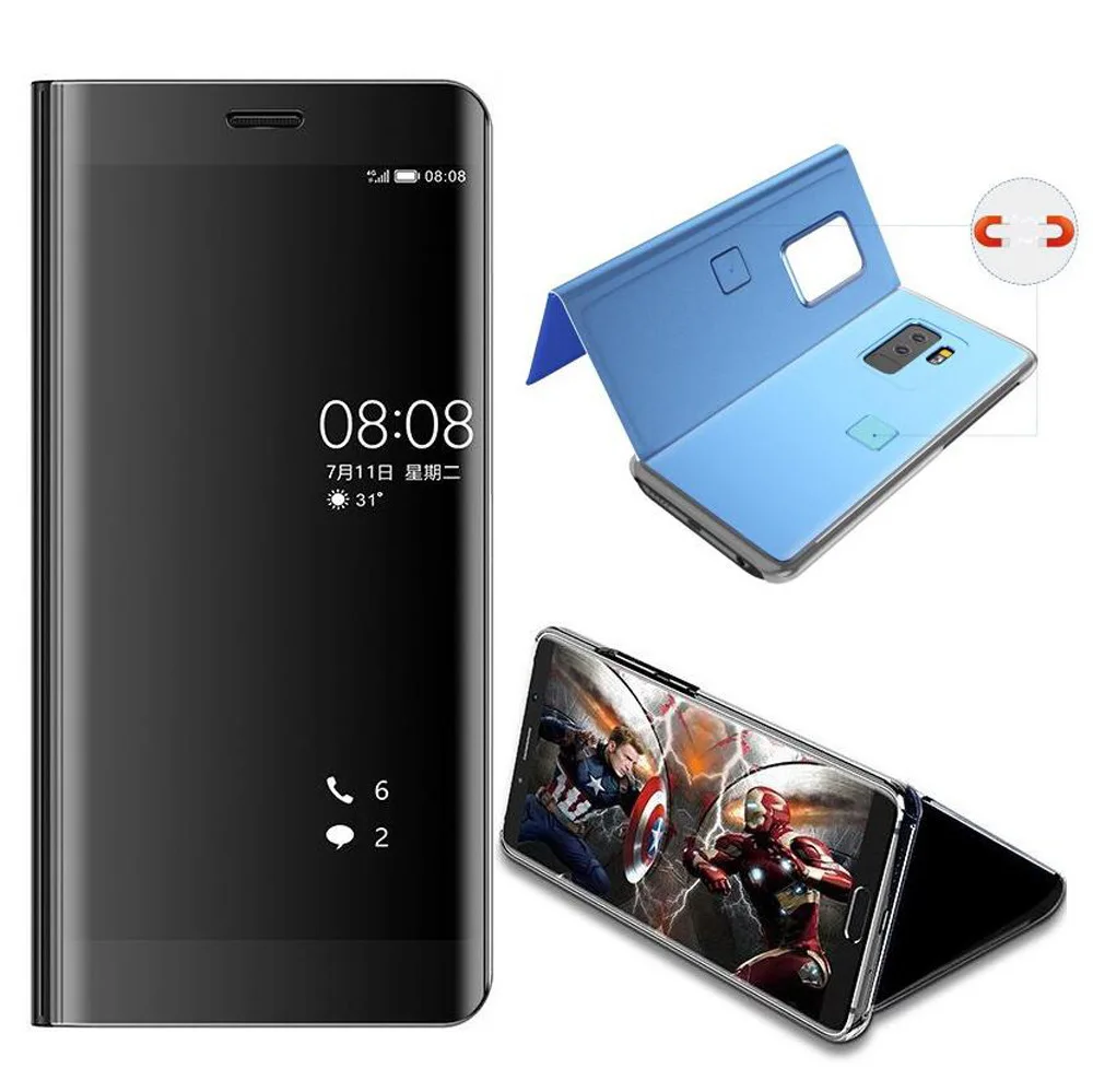 Роскошное умное Зеркало чехол с откидной крышкой для Xiaomi A2 lite mi8 6 Mix 2/3 MiA1 телефона
