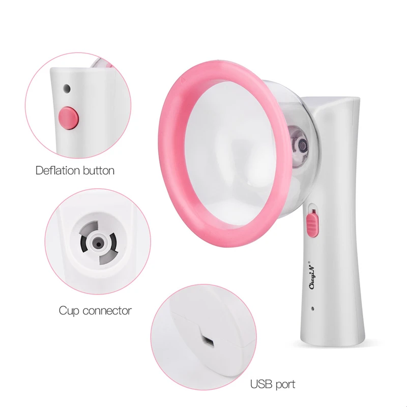 

Professional Breast Enlargement Massage Machine Electric Beauty Breast Enhancer 2 Sizes Vacuum Chest Pump Design Suction Cup 48