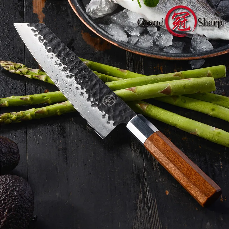 8 дюймов ручной работы шеф повара Ножи японский Кухня ножи кирицукэ PRO нарезки