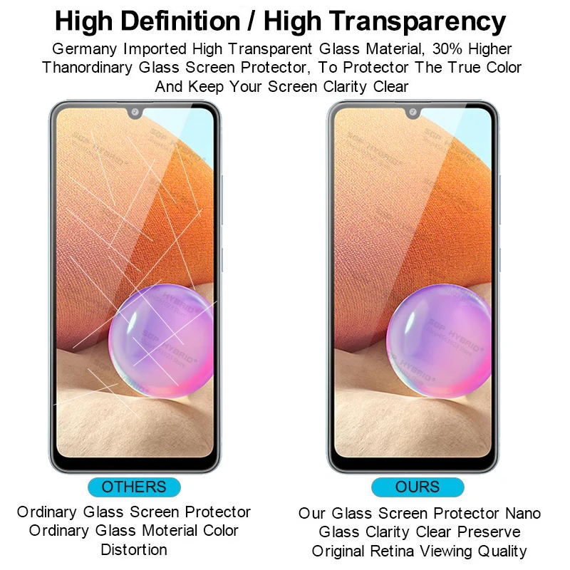 

3 Sheets Full Glue For Samsung A32 5G A32 4G Tremp Safety Glass on the For Galaxy Glaxy A32 4G 5G A324G A325G Armored Glass Film