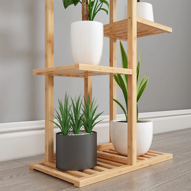 Европейский цветочный багаж Многоэтажный балкон украшение из цельного дерева