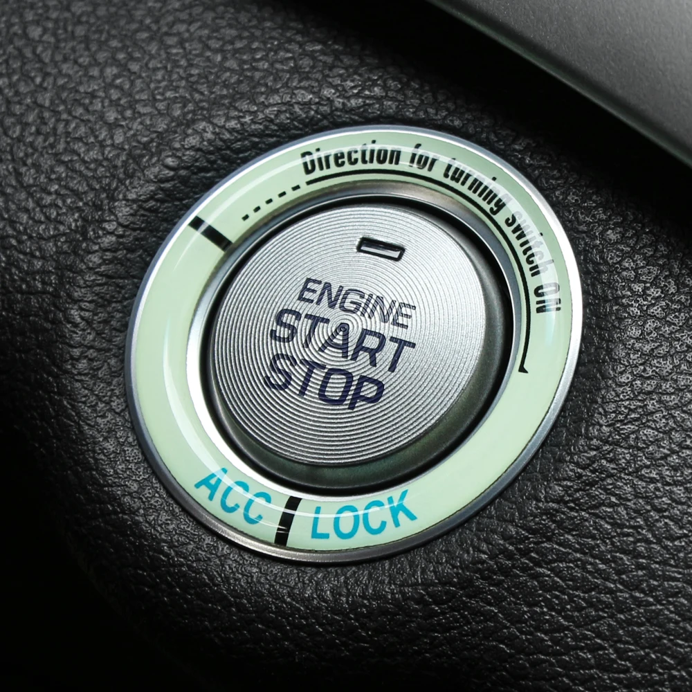 Автомобильная наклейка кнопка запуска и остановки двигателя брелок зажигания