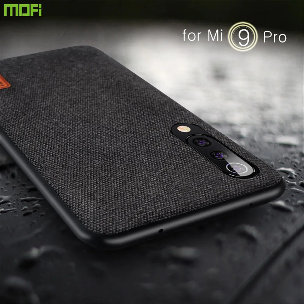 

Чехол для Xiaomi Mi 9 Pro, оригинальный чехол MOFi для Xiaomi Mi 9, чехол-накладка, Capas Mi9 Pro, тканевые силиконовые жесткие деловые роскошные чехлы
