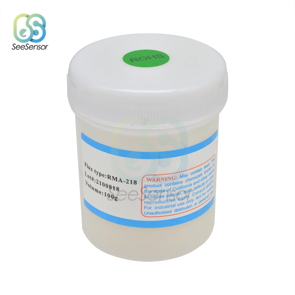 RMA-218 NC-559-ASM BGA пастообразный припой 100 г бессвинцовый для SMT реболлинговая пайка сварочная ремонтная паста