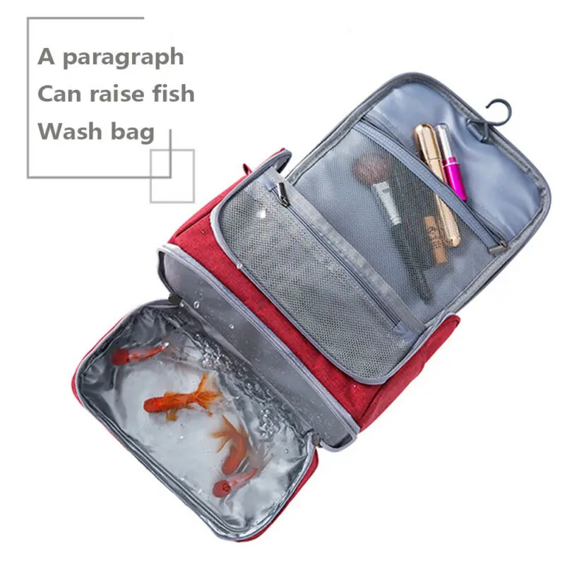 

Waterproof Toiletry Hanging Bag Travel Cosmetic Kit Large Essentials Organizer
