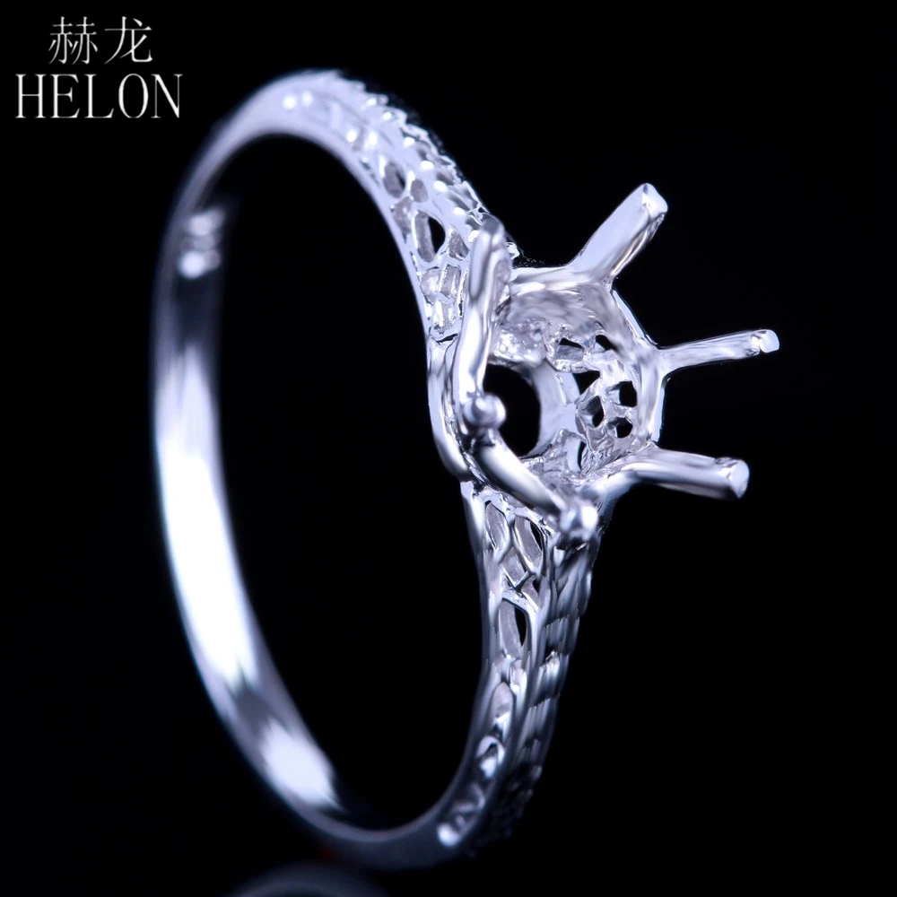 HELON 925 пробы серебро Винтаж Обручение обручальное кольцо 5 25-6 25 мм круглая огранка