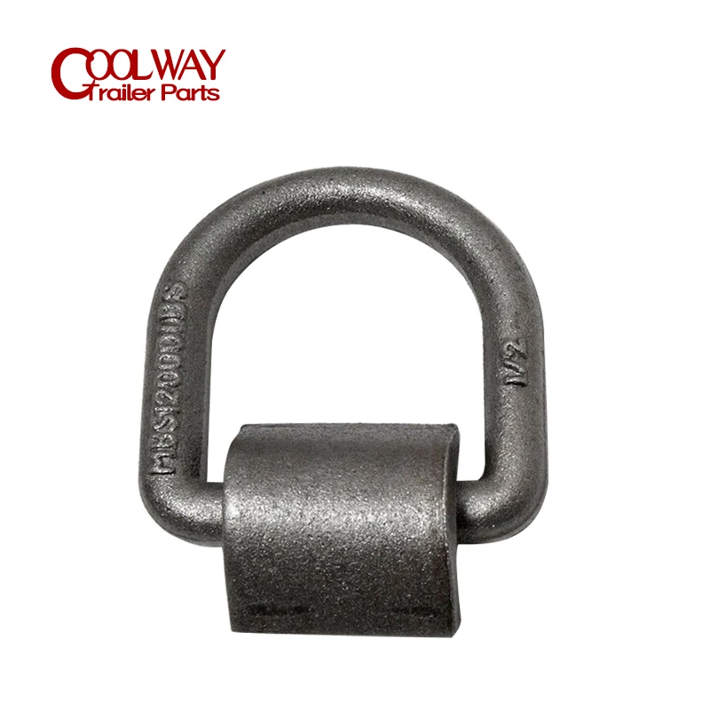 

1/2 Inch CAP 12000 LBS Trailer Deck D Ring Cargo Lashing Tie Down Forged Weld on Flatbed Truck Rope Chain Anchor Parts