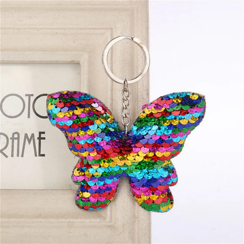 1 @ # новый модный брелок с блестками для мужчин и женщин автомобиля подвески