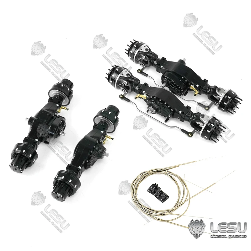 LESU 8x8 дифференциальная ось редуктора колеса для 1/14 TAMIYA RC грузовик самосвал |