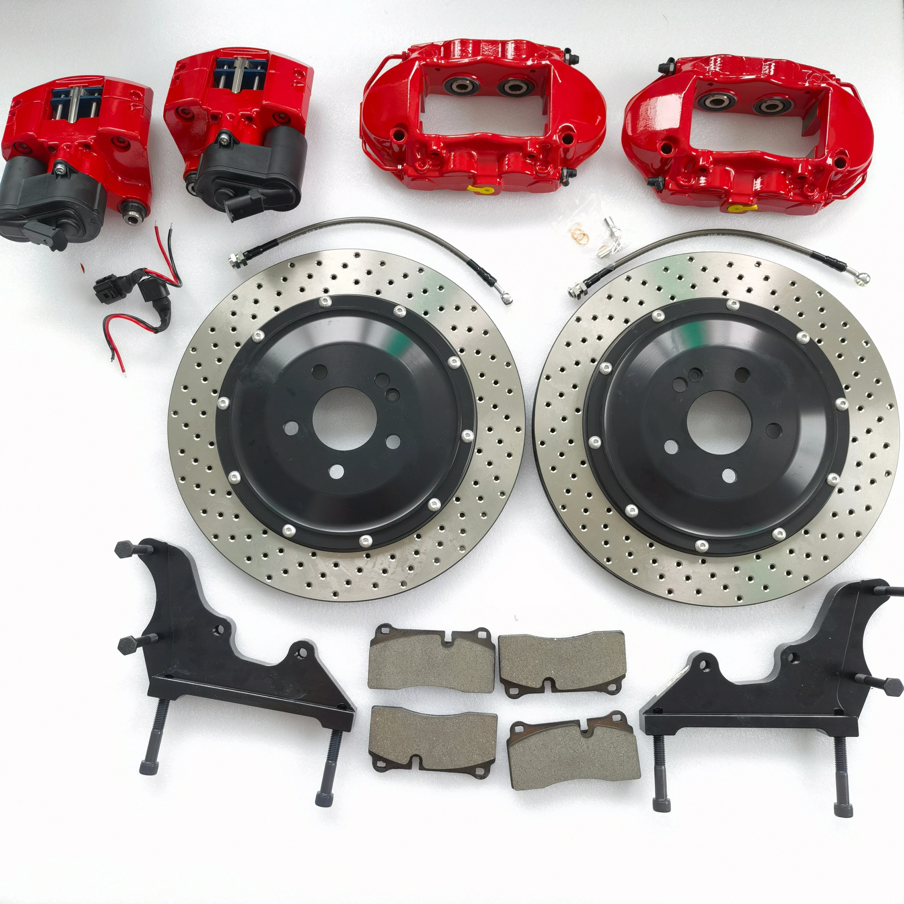 

Jekit Rear GT4 Caliper 355*22mm Kit For 2015-Audi S3 8V 2.0L Turbo Inline-4 VIN: WAUFFRFF7F1050628