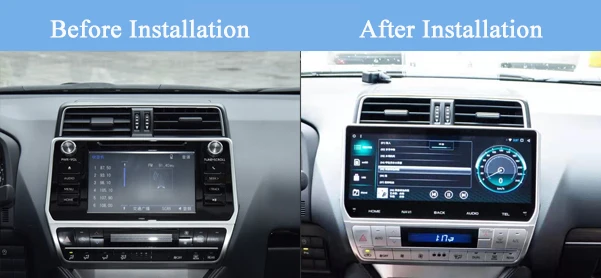 DSP Carplay 1920*720 2G 12.3-дюймовый Android 7.1 автомобильный аудио-видеоплеер для Toyota Prado Landcruiser FJ150 2018 года с навигацией GPSNavi и мультимедиа