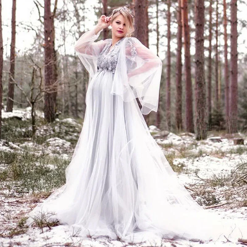 Eightree Свадебные платья для беременных платье принцессы длинное свадебное с