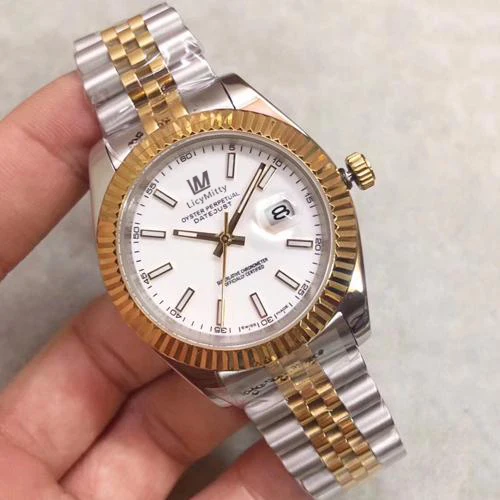 

Mens Datejust Watch Automatic Mechanical Sapphire Glass Gray Dial 316L Stainless Steel Men Watches Sweep Movement AAA+