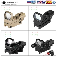 red dot scope 11mm 20mm dovetail riflescope reflex optics sight for hunting rifle gun airsoft tactical sniper