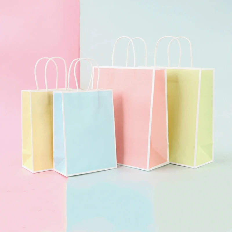 10 шт./лот пакет из крафт бумаги сумка тоут маленький Подарочный выпечка вынос