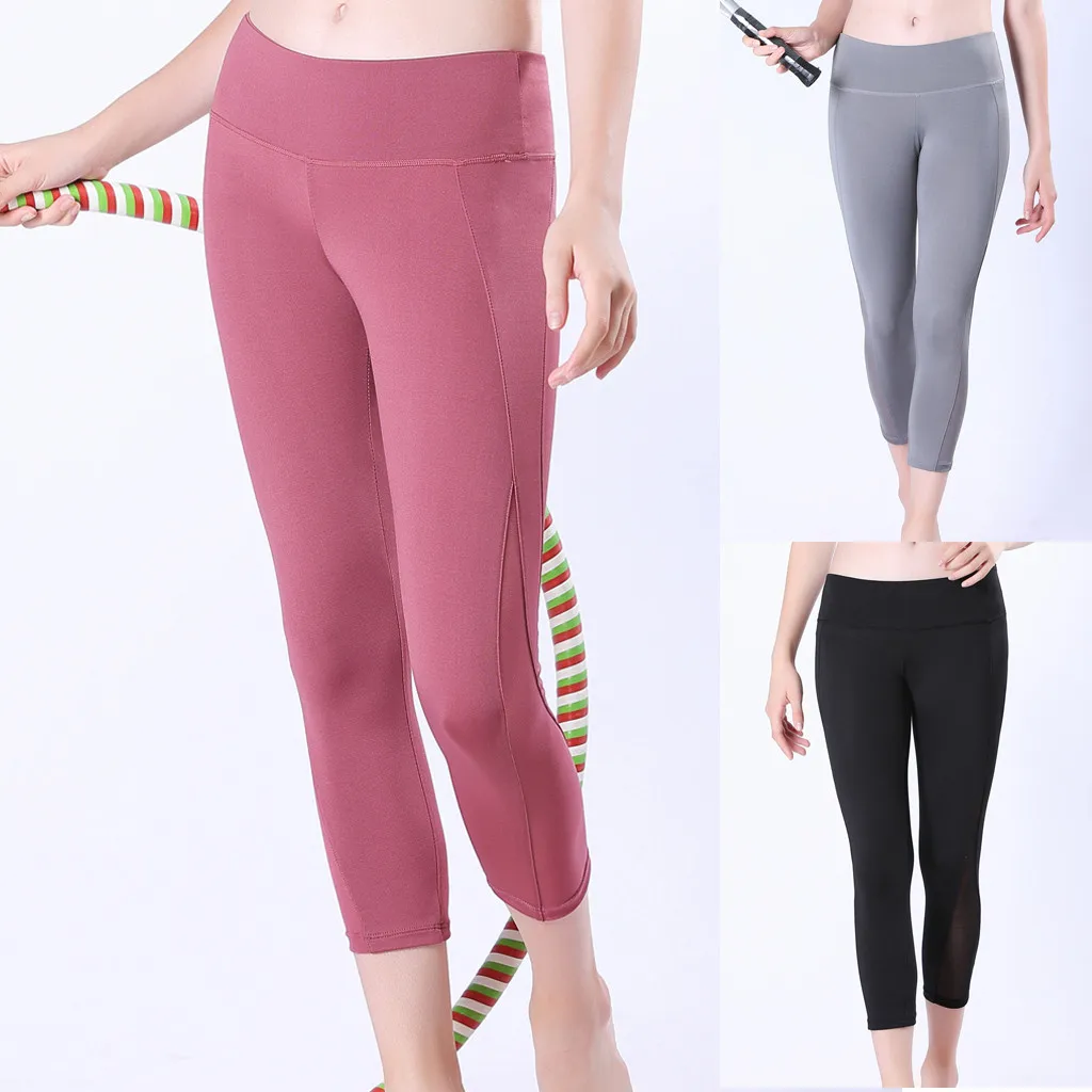 

Woman Pants Seamless Yoga Pants Fitness Leggings Women High Waist Elastic Push Up Trousers Gym Clothing Cycling Pants Female 5I
