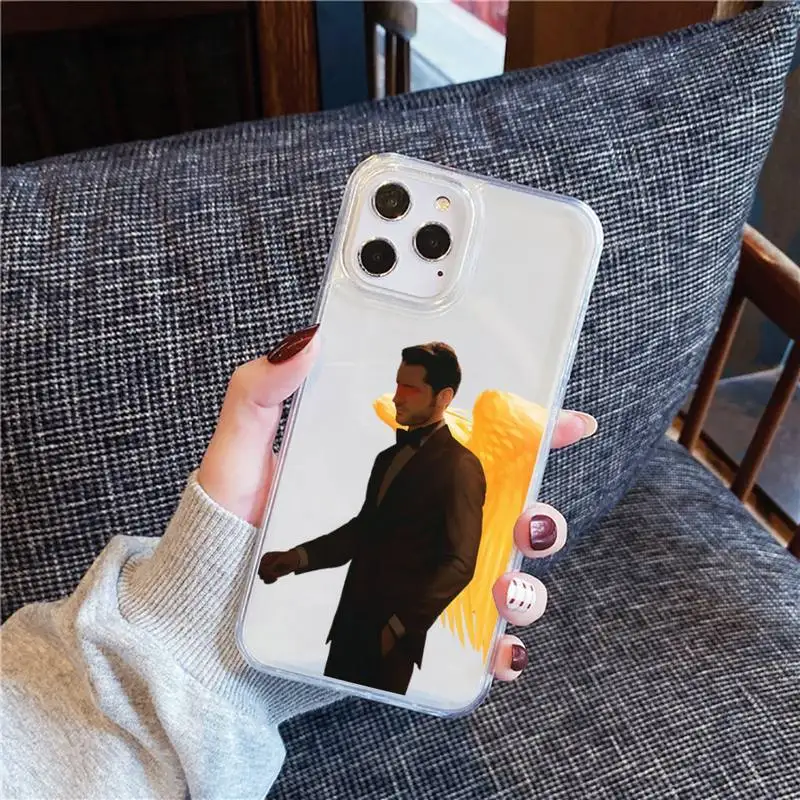 

American TV Degenerate angel Lucifer Phone Case Transparent for iPhone 12 11 mini pro XS MAX 6 6S 8 7 Plus X 5S SE 2020 XR